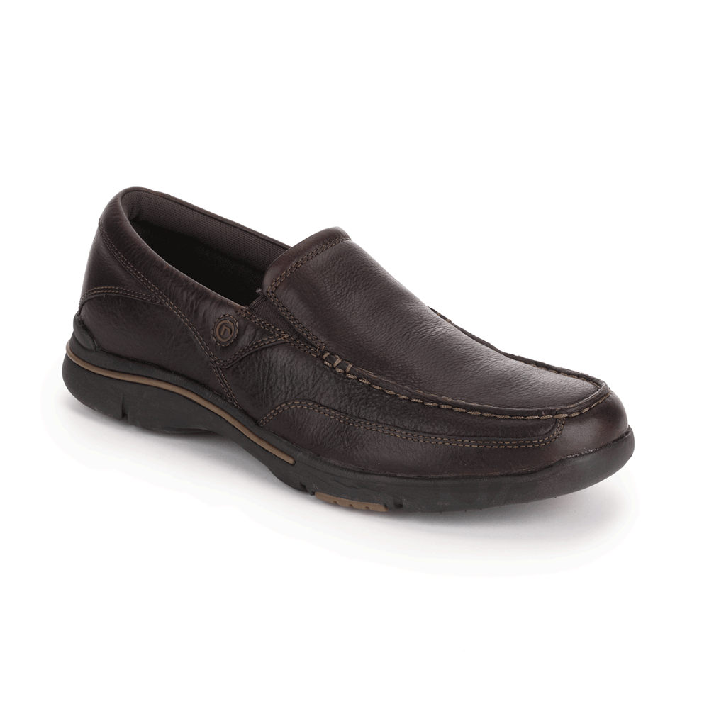 Slip-Ons Rockport Hombre Mexico - City Play Eberdon Marrom Oscuro - RBMHW1872